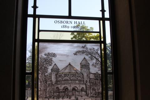 Stained Glass Window of Osborn Hall